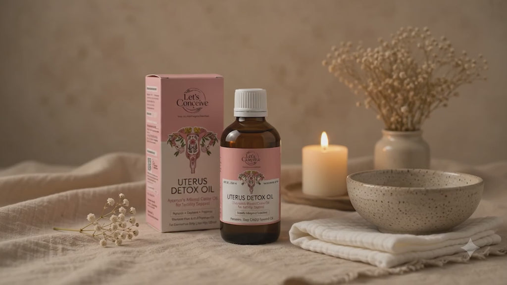 Uterus Detox Oil, Ayurvedic Womb Care for Hormonal Balance and Fertility
